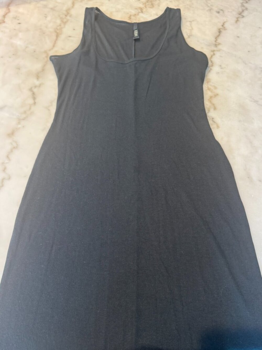 SKIMS Threadbare Sheer Rib Long Dress size L
